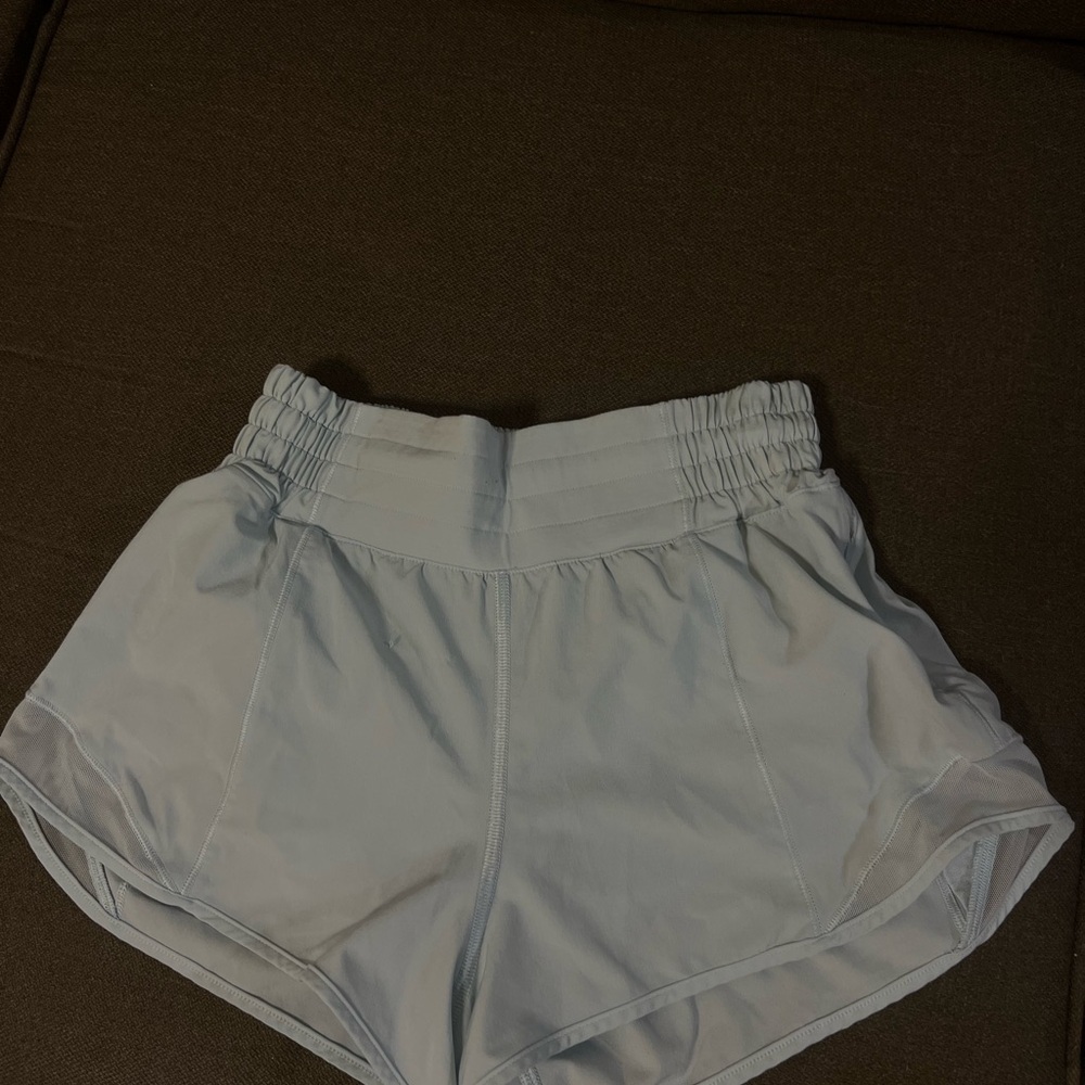 Lululemon Athletica baby blue Athletic Shorts Lightweight Sporty Design